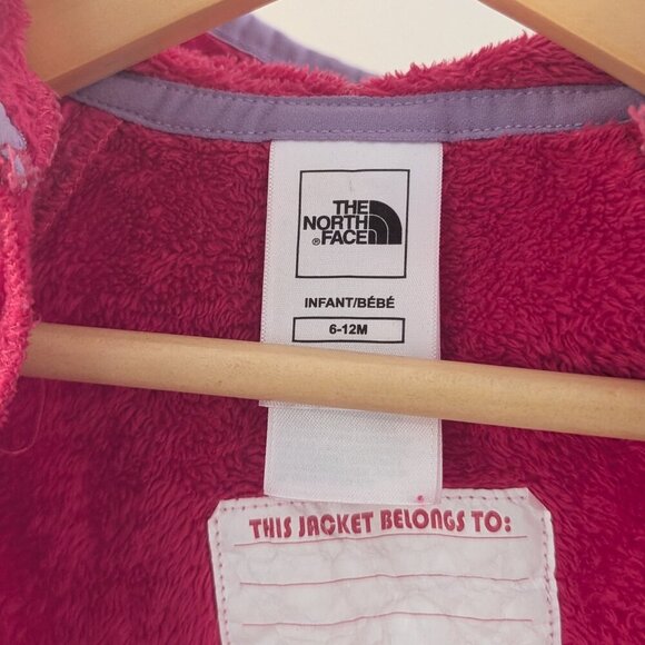 ❄️ The North Face Pink Fleece Infant Bunting | 6–12M | TNF One-Piece - Picture 5 of 6